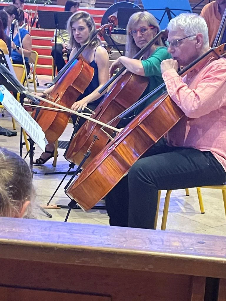 Daniel, Sylvie et Louise au violoncelle